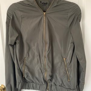 Olive/army green zip up bomber jacket